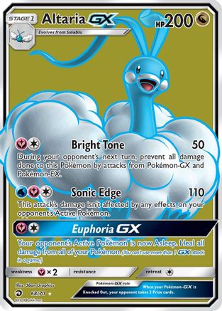 Altaria GX (Full Art) - Holofoil Dragon Majesty - Ultra Rare
