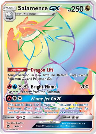Salamence GX (Secret) - Holofoil Dragon Majesty - Secret Rare