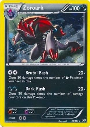 Zoroark - 90/113 (Cosmos Holo)/113 - Holofoil Blister Exclusives - Promo