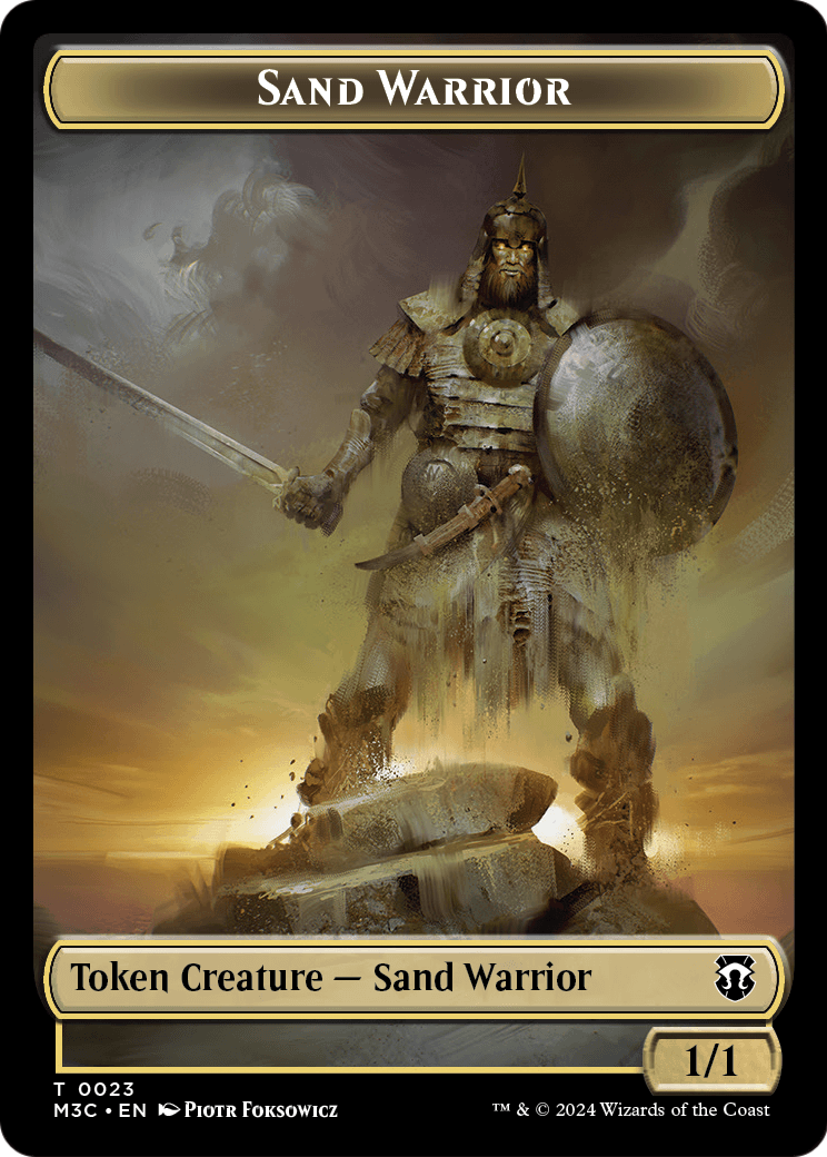 Sand Warrior (TM3C-023) - Modern Horizons 3 Commander Tokens Foil