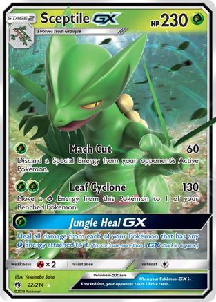 Sceptile GX 022 - Holofoil SM Lost Thunder - Ultra Rare