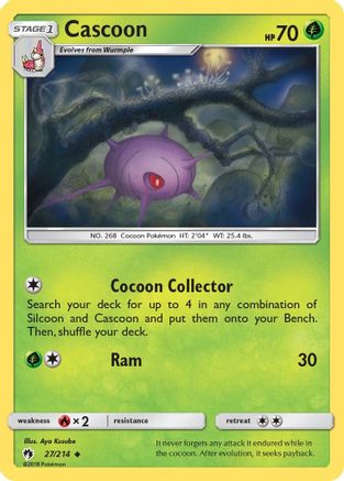 Cascoon/214 SM Lost Thunder - Uncommon