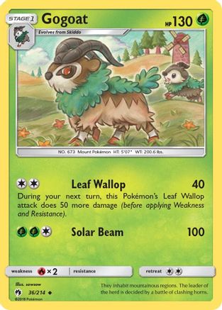 Gogoat - Reverse Holofoil SM Lost Thunder - Uncommon