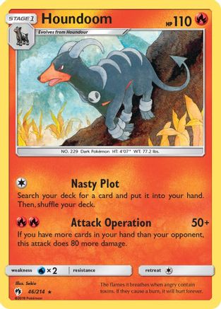 Houndoom 046 SM Lost Thunder - Rare