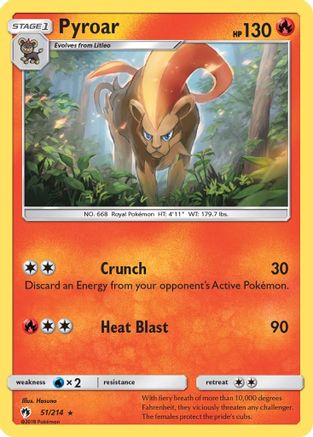 Pyroar - Reverse Holofoil SM Lost Thunder - Rare
