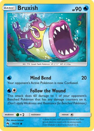 Bruxish 070 SM Lost Thunder - Common