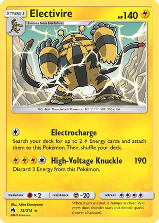 Electivire SM Lost Thunder - Rare