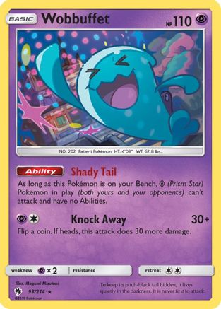 Wobbuffet 093 - Reverse Holofoil SM Lost Thunder - Rare