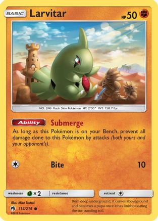 Larvitar (114) (114) 114 SM Lost Thunder - Common