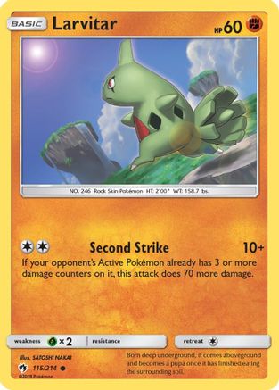 Larvitar (115) (115) 115/214 SM Lost Thunder - Common
