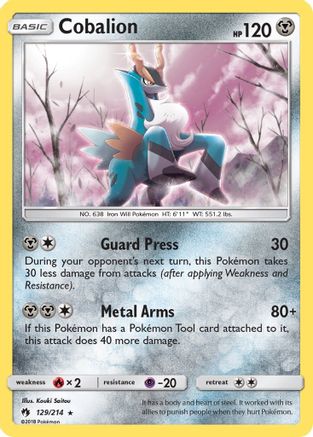 Cobalion - Holofoil SM Lost Thunder - Holo Rare