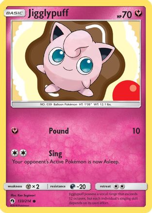 Jigglypuff 133 SM Lost Thunder - Common