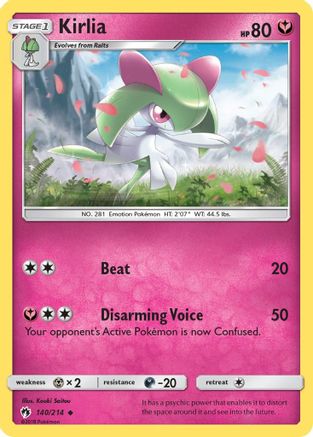 Kirlia 140 - Reverse Holofoil SM Lost Thunder - Uncommon