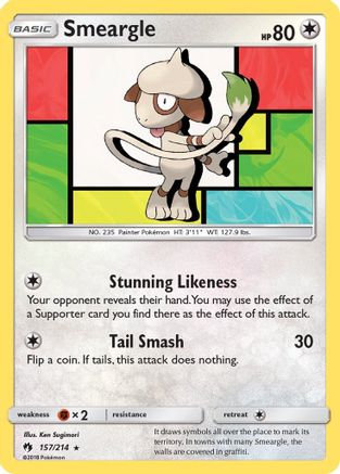 Smeargle 157 SM Lost Thunder - Rare