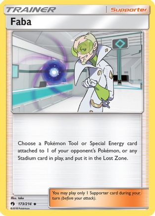 Faba 173 - Reverse Holofoil SM Lost Thunder - Uncommon