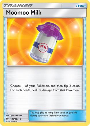Moomoo Milk 185 - Reverse Holofoil SM Lost Thunder - Uncommon