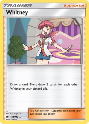 Whitney - Reverse Holofoil SM Lost Thunder - Uncommon