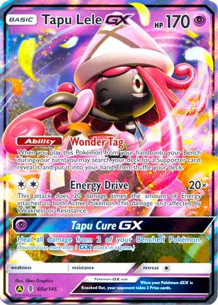 Tapu Lele GX - 60a/145/145 - Holofoil Alternate Art Promos - Promo