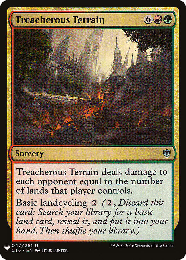Treacherous Terrain (LIST-047/351) - The List