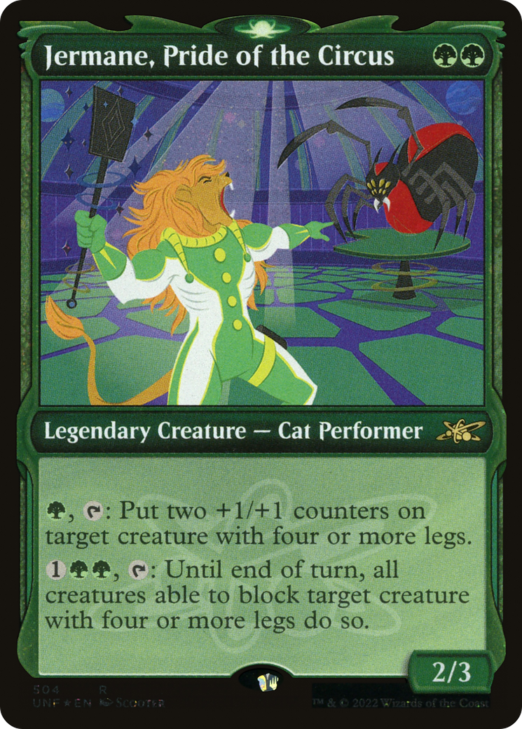 Jermane, Pride of the Circus (Showcase) (Galaxy Foil) (UNF-504) - Unfinity: (Showcase) Foil