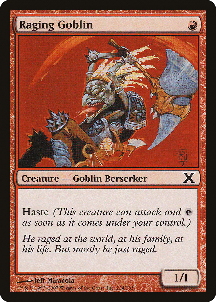 Raging Goblin (10E-224) - Tenth Edition