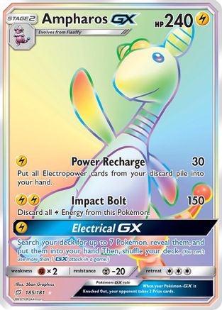 Ampharos GX (Secret) - Holofoil SM Team Up - Secret Rare