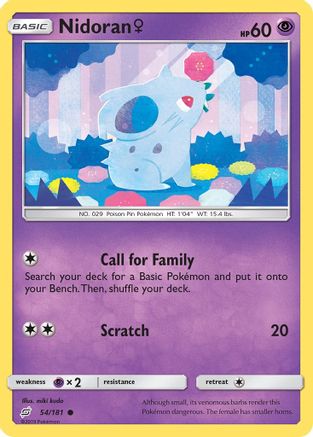 Nidoran F 054 SM Team Up - Common
