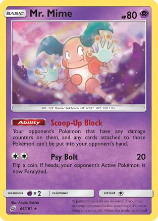 Mr. Mime 066 SM Team Up - Rare