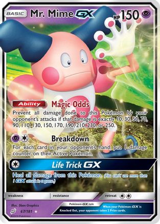 Mr. Mime GX 067 - Holofoil SM Team Up - Ultra Rare