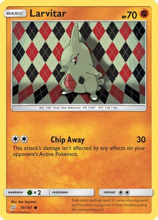 Larvitar 079 - Reverse Holofoil SM Team Up - Common