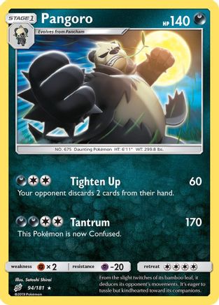 Pangoro 094 - Reverse Holofoil SM Team Up - Rare