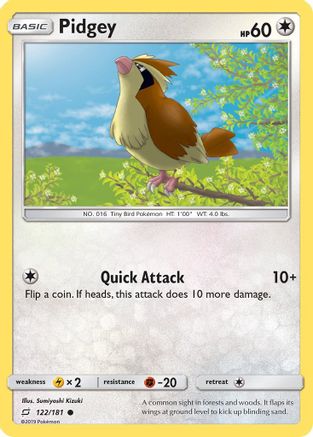 Pidgey (122) (122) 122 SM Team Up - Common