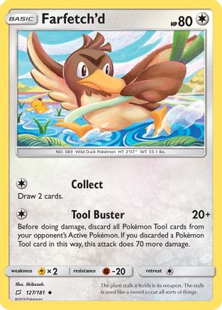 Farfetch'd 127 - Reverse Holofoil SM Team Up - Uncommon