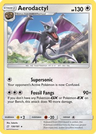 Aerodactyl 130 SM Team Up - Rare