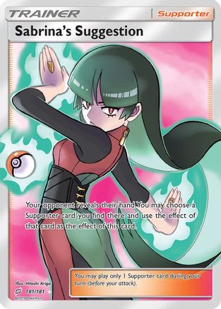 Sabrina's Suggestion (Full Art)/181 - Holofoil SM Team Up - Ultra Rare