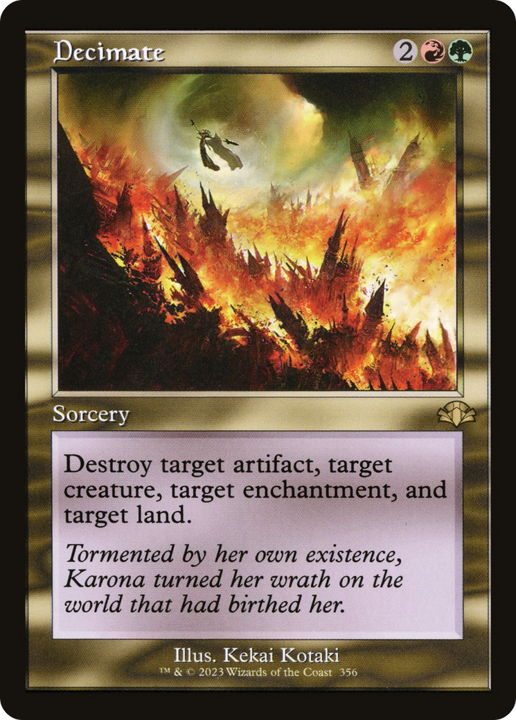Decimate (Retro Frame) (DMR-356) - Dominaria Remastered Foil