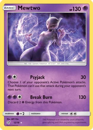 Mewtwo 012 - Holofoil Detective Pikachu - Holo Rare
