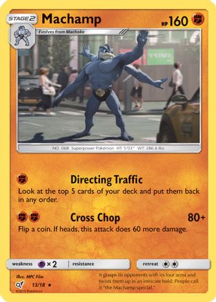 Machamp 013 - Holofoil Detective Pikachu - Rare