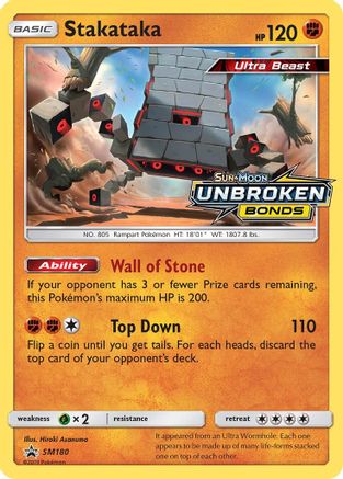 Stakataka - SM180 (Prerelease) - Holofoil SM Promos - Promo