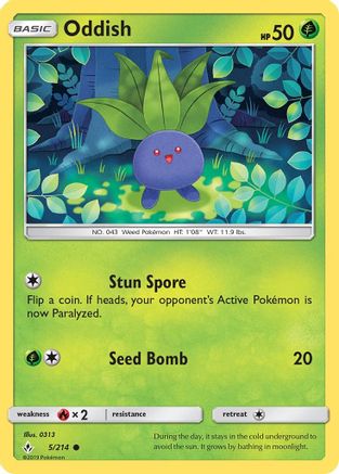 Oddish (5) (5) 005 SM Unbroken Bonds - Common