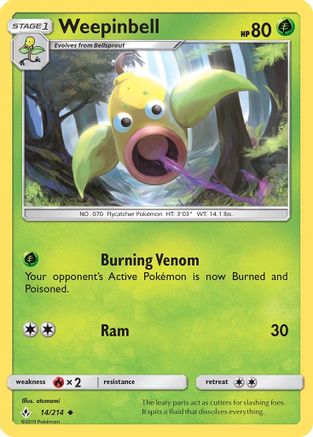 Weepinbell/214 SM Unbroken Bonds - Uncommon