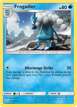 Frogadier 052 - Reverse Holofoil SM Unbroken Bonds - Uncommon