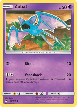Zubat 064 SM Unbroken Bonds - Common