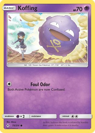 Koffing 073/214 SM Unbroken Bonds - Common