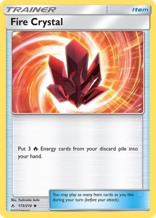 Fire Crystal 173 SM Unbroken Bonds - Uncommon