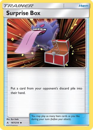 Surprise Box 187 - Reverse Holofoil SM Unbroken Bonds - Uncommon