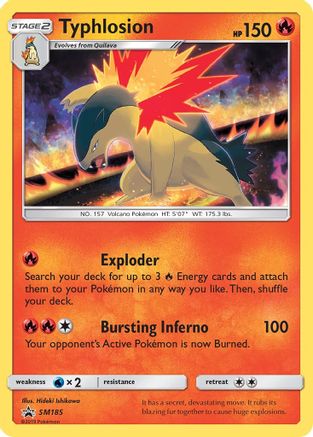 Typhlosion SM185 - Holofoil SM Promos - Promo