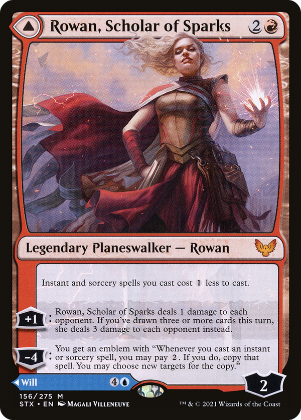 Rowan, Scholar of Sparks (STX-156) - Strixhaven: School of Mages