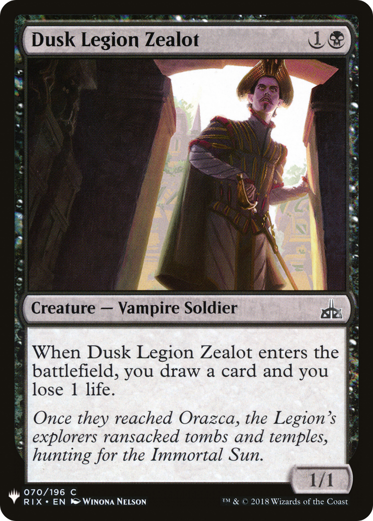 Dusk Legion Zealot (LIST-070) - The List