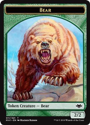 Bear Token (MH1-011) - Modern Horizons Foil